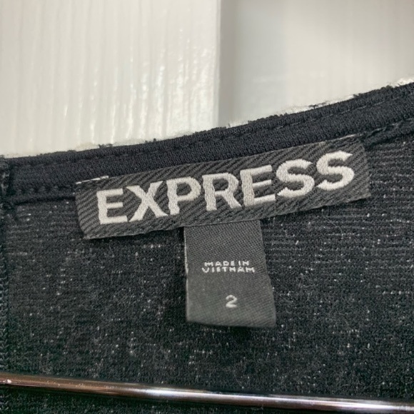 Express Black and White body-con Dress Size 2 - Picture 3 of 8